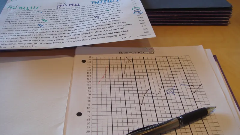Printed paperwork and a pen on a table